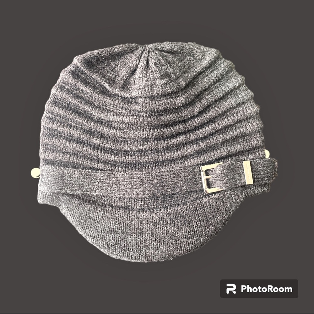 Michael Kors dark gray limit hat with brim